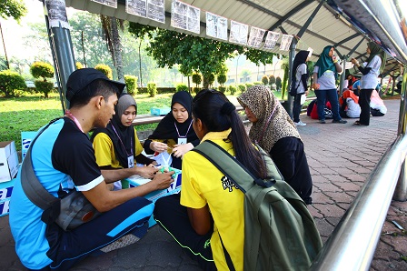 Aktiviti Green Explorace yang disertai oleh pelajar-pelajar dari Kolej Lembah